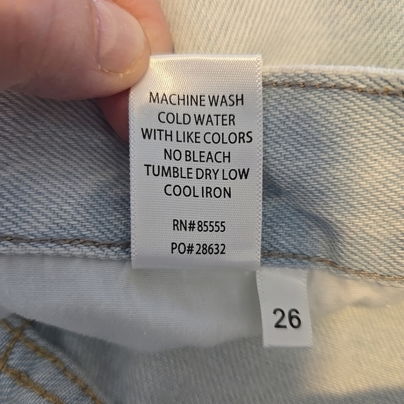 Pistola Cassie Super High Rise Straight Leg Jeans Sz 26x29.5 Super Distressed - Picture 15 of 16